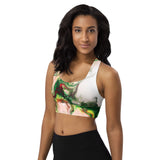 Green Goo Longline sports bra