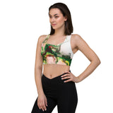 Green Goo Longline sports bra