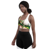 Green Goo Longline sports bra