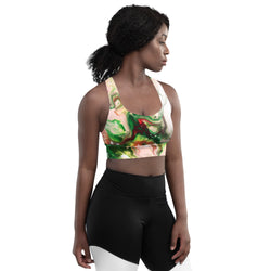 Green Goo Longline sports bra