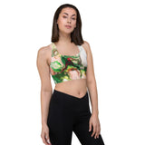 Green Goo Longline sports bra