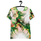 Green Goo All-Over Print Men's Athletic T-shirt