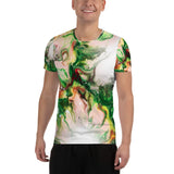 Green Goo All-Over Print Men's Athletic T-shirt