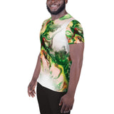 Green Goo All-Over Print Men's Athletic T-shirt