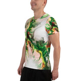 Green Goo All-Over Print Men's Athletic T-shirt