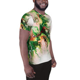 Green Goo All-Over Print Men's Athletic T-shirt