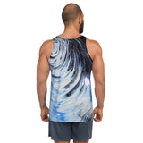 Metal Blue Wave Unisex Tank Top