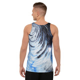 Metal Blue Wave Unisex Tank Top