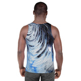 Metal Blue Wave Unisex Tank Top