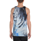 Metal Blue Wave Unisex Tank Top