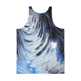 Metal Blue Wave Unisex Tank Top