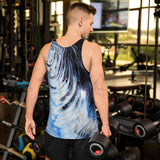 Metal Blue Wave Unisex Tank Top