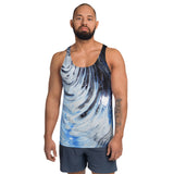 Metal Blue Wave Unisex Tank Top