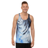 Metal Blue Wave Unisex Tank Top