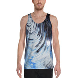 Metal Blue Wave Unisex Tank Top