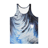 Metal Blue Wave Unisex Tank Top