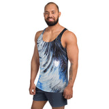 Metal Blue Wave Unisex Tank Top