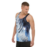 Metal Blue Wave Unisex Tank Top