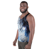 Metal Blue Wave Unisex Tank Top