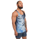 Metal Blue Wave Unisex Tank Top