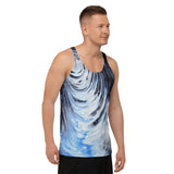 Metal Blue Wave Unisex Tank Top