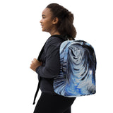 Metal Blue Wave Minimalist Backpack