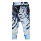 Metal Blue Wave  All-Over Print Plus Size Leggings