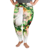 Green Goo All-Over Print Plus Size Leggings