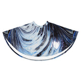 Metal Blue Wave Skater Skirt