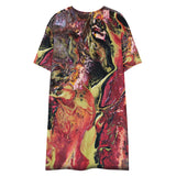 LOOOOOONG T-shirt dress of Lava