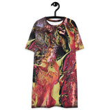 LOOOOOONG T-shirt dress of Lava