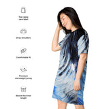 Metal Blue Wave T-shirt dress