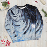 Metal Blue Wave Unisex Sweatshirt