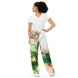 Green Goo All-over print unisex wide-leg pants