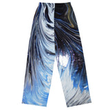 Metal Blue Wave All-over print unisex wide-leg pants