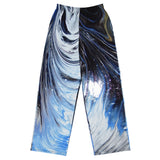 Metal Blue Wave All-over print unisex wide-leg pants
