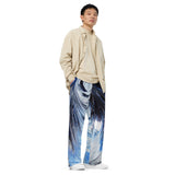 Metal Blue Wave All-over print unisex wide-leg pants