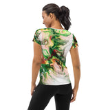 Green Goo All-Over Print Women's Athletic T-shirt