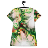 Green Goo All-Over Print Women's Athletic T-shirt