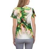 Green Goo All-Over Print Women's Athletic T-shirt