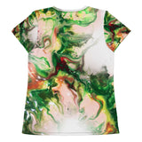 Green Goo All-Over Print Women's Athletic T-shirt