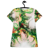 Green Goo All-Over Print Women's Athletic T-shirt