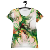 Green Goo All-Over Print Women's Athletic T-shirt