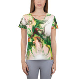 Green Goo All-Over Print Women's Athletic T-shirt