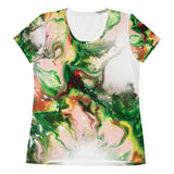 Green Goo All-Over Print Women's Athletic T-shirt