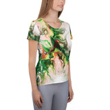 Green Goo All-Over Print Women's Athletic T-shirt