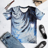 Metal Blue Wave Women's T-shirt