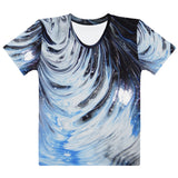 Metal Blue Wave Women's T-shirt