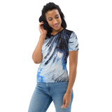 Metal Blue Wave Women's T-shirt