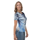 Metal Blue Wave Women's T-shirt